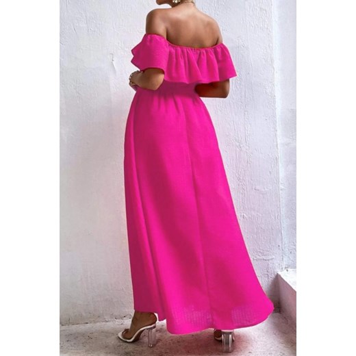 Sukienka IVET z krótkim rękawem maxi 