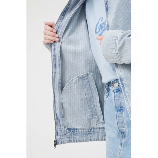 Kurtka damska Guess Originals niebieska krótka