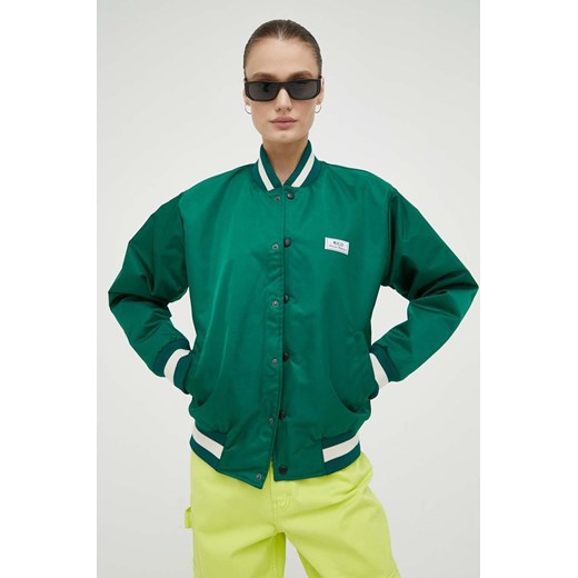 The Mercer Brand kurtka bomber kolor zielony przejściowa ze sklepu ANSWEAR.com w kategorii Kurtki damskie - zdjęcie 157259436