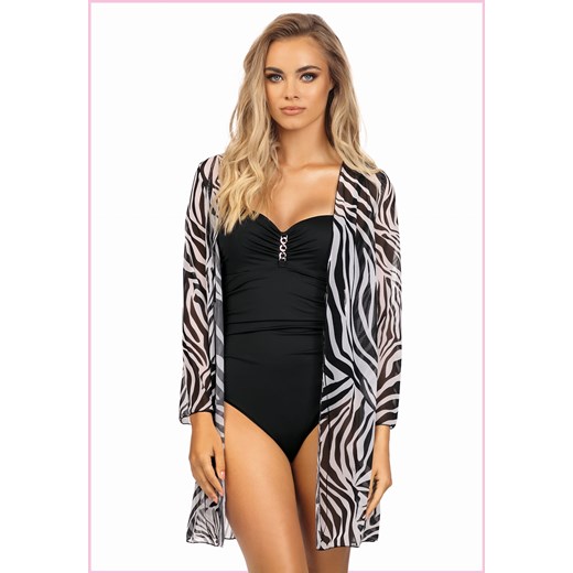 Narzutka plażowa - Joyce Animal Print Dystrybucja Miss Lou S-M (36-38) Miss Lou - stroje kąpielowe