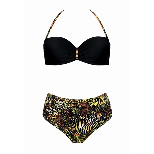 Bardotka | Strój kąpielowy dwuczęściowy - Lana Safari Fashion Dystrybucja Miss Lou L (40) Miss Lou - stroje kąpielowe
