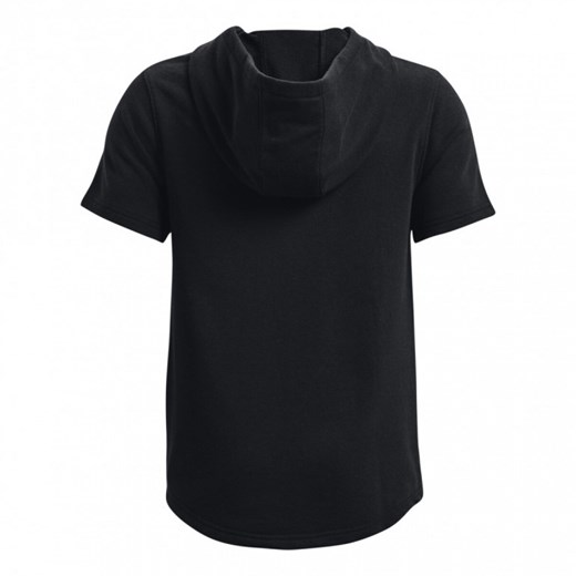 T-shirt chłopięce czarny Under Armour z krótkim rękawem