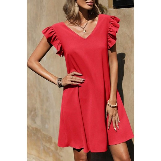 Sukienka NEOLMEGA RED S promocyjna cena Ivet Shop