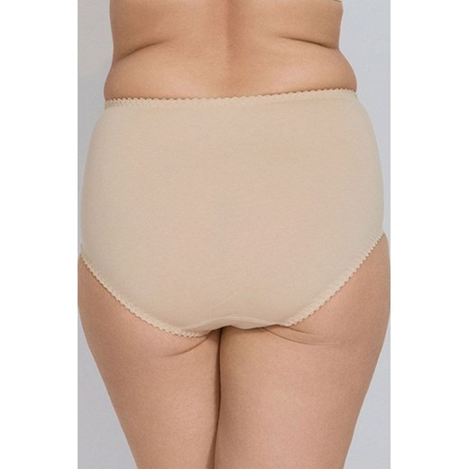 Bawełniane figi z wyższym stanem w kolorze beżowym Eva, Kolor beżowy, Rozmiar L, Mitex ze sklepu Intymna w kategorii Majtki damskie - zdjęcie 157289615