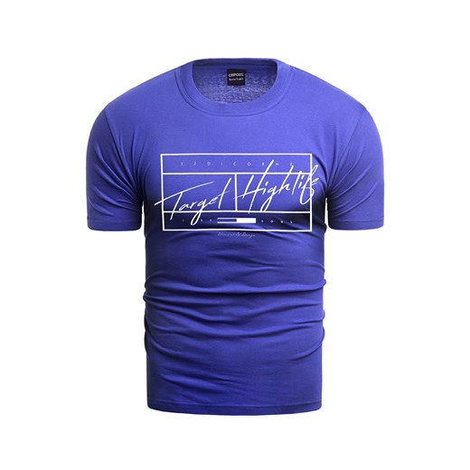 Wyprzedaż koszulka 483a - indigo ze sklepu Risardi w kategorii T-shirty męskie - zdjęcie 157293518