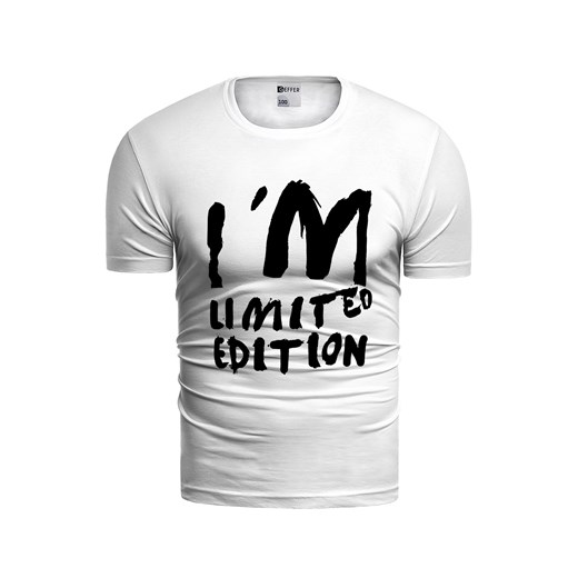 Męska koszulka wm11a - biała ze sklepu Risardi w kategorii T-shirty męskie - zdjęcie 157293538