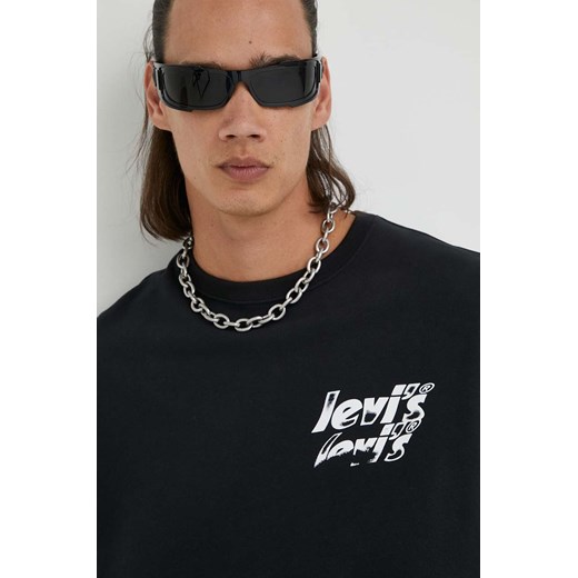 Levi&apos;s bluza bawełniana męska kolor czarny z nadrukiem XL ANSWEAR.com