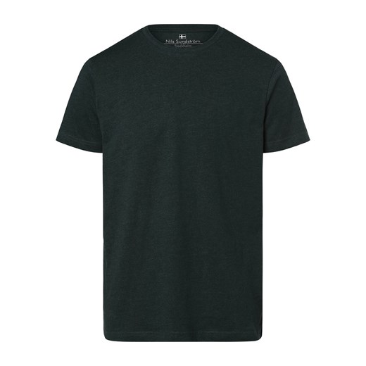 Nils Sundström T-shirt męski Mężczyźni petrol marmurkowy ze sklepu vangraaf w kategorii T-shirty męskie - zdjęcie 157300485