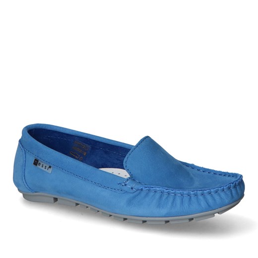 Mokasyny Nessi 17130/M Niebieskie 911 nubuk ze sklepu Arturo-obuwie w kategorii Mokasyny damskie - zdjęcie 157302318