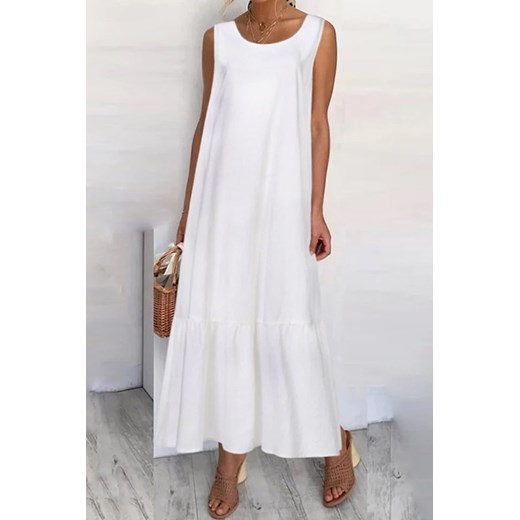 Sukienka ALTISIA WHITE ze sklepu Ivet Shop w kategorii Sukienki - zdjęcie 157306305