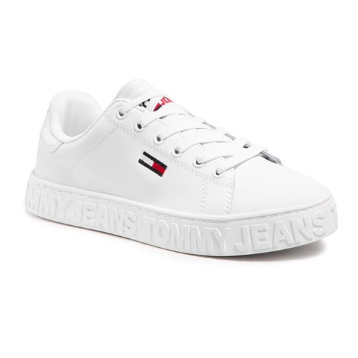 Sneakersy Tommy Jeans Cool Sneaker EN0EN01363 White YBR Tommy Jeans 37 eobuwie.pl okazja