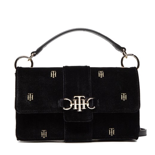 Torebka Tommy Hilfiger Th Club Crossover Velvet AW0AW11066 BDS Tommy Hilfiger 00 eobuwie.pl wyprzedaż