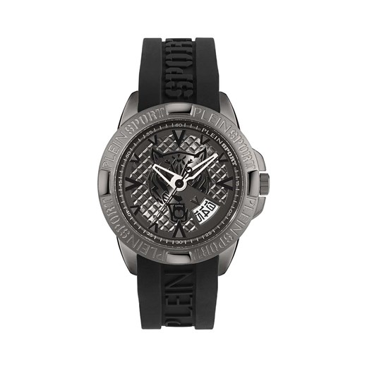PLEIN SPORT zegarek męski kolor czarny ze sklepu ANSWEAR.com w kategorii Zegarki - zdjęcie 157444465