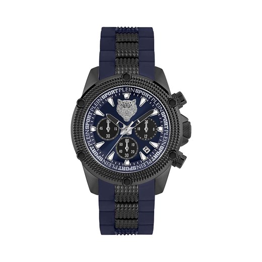 PLEIN SPORT zegarek męski kolor niebieski ze sklepu ANSWEAR.com w kategorii Zegarki - zdjęcie 157444489