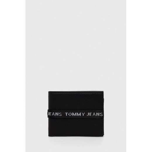 Tommy Jeans portfel męski kolor czarny ze sklepu ANSWEAR.com w kategorii Portfele męskie - zdjęcie 157444799