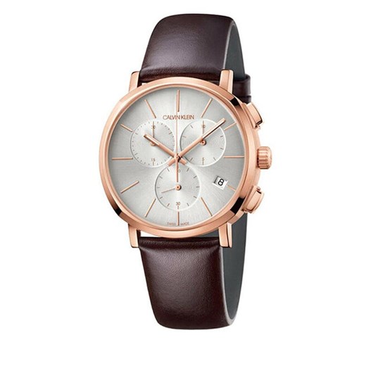 Zegarek Calvin Klein Gent Chrono K8Q376G6 Brown/Gold Calvin Klein 00 okazyjna cena eobuwie.pl