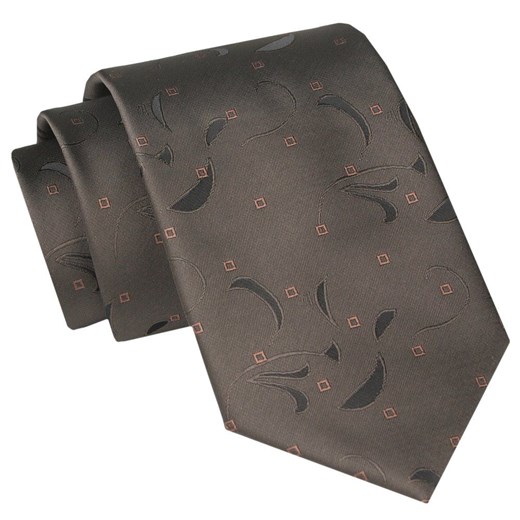 Męski Krawat Angelo di Monti - Brąz w Drobny Wzór KRADM2003 ze sklepu JegoSzafa.pl w kategorii Krawaty - zdjęcie 157453465