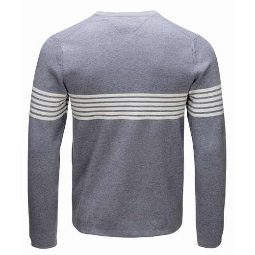 SWETER MĘSKI TOMMY HILFIGER XM0XM01003 SZARY Tommy Hilfiger L DRESSU wyprzedaż