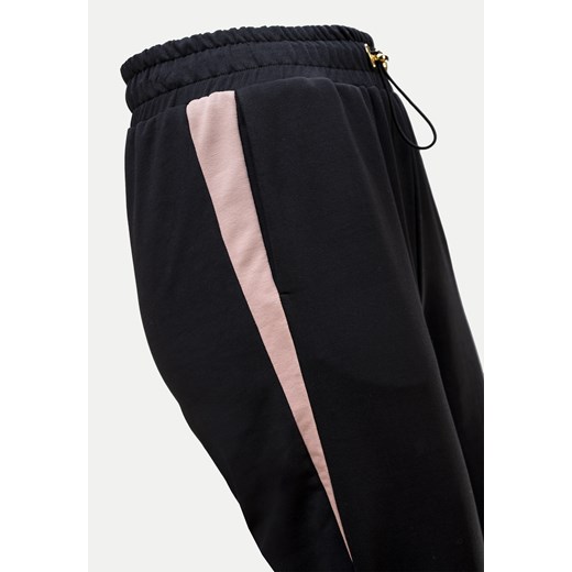 Czarne dresowe spodnie ze wstawkami po bokach Molton XL Molton