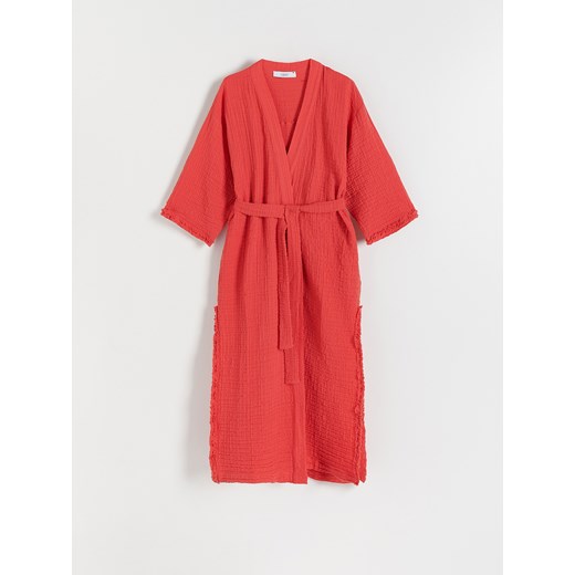 Reserved - Muślinowe kimono - Pomarańczowy Reserved S Reserved