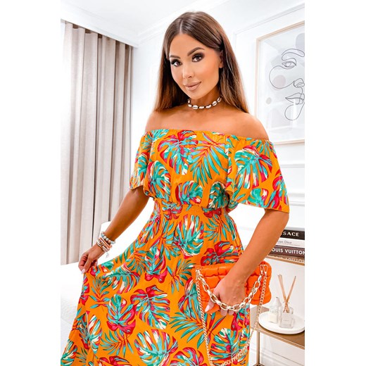Sukienka Olika boho wielokolorowa w kwiaty