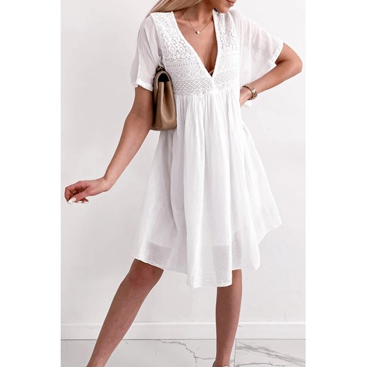 Sukienka MARTOLFA WHITE S/M promocja Ivet Shop