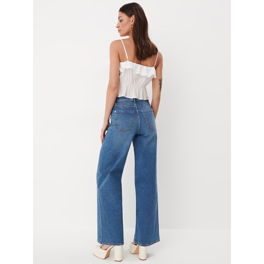 Mohito - Jeansy wide leg - Niebieski Mohito 42 Mohito