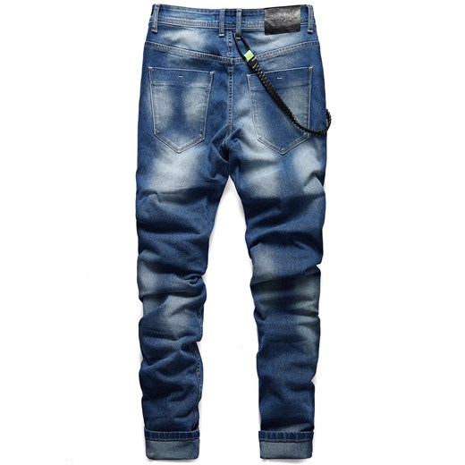 Spodnie jeansowe męskie niebieskie slim Recea Recea 30 Recea.pl promocyjna cena
