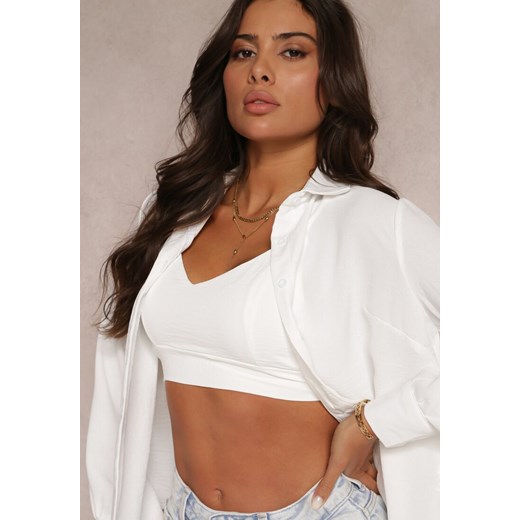 Biała Koszula z Topem z Wiskozy Angellisa Renee XL wyprzedaż Renee odzież