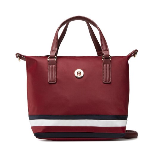 Torebka Tommy Hilfiger Poppy Small Tote Corp AW0AW10444 XIT Tommy Hilfiger one size wyprzedaż eobuwie.pl