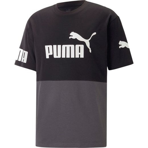 Koszulka męska Power Colorblock Logo Puma ze sklepu SPORT-SHOP.pl w kategorii T-shirty męskie - zdjęcie 157521139