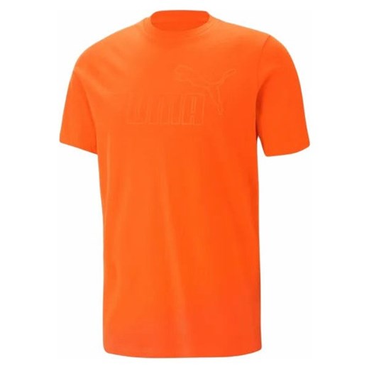 T-shirt męski Puma pomarańczowa z krótkimi rękawami 