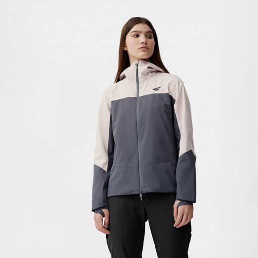 Damska kurtka trekkingowa 4F 4FSS23TJACF024 - beżowa M okazja Sportstylestory.com