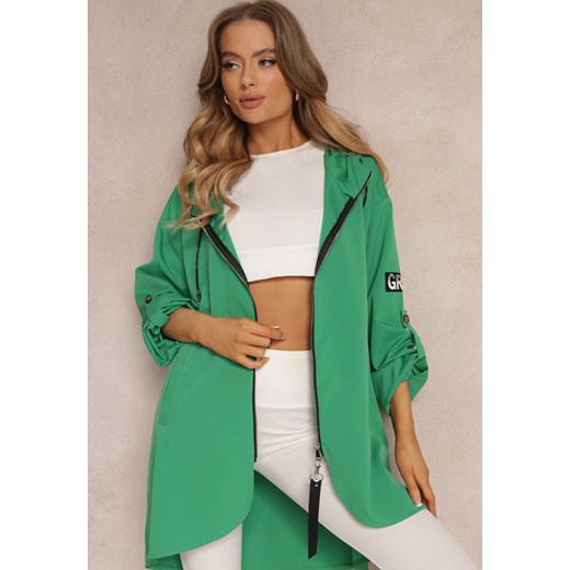 Zielona Kurtka Wiatrówka Oversize Palishe ze sklepu Renee odzież w kategorii Kurtki damskie - zdjęcie 157524835