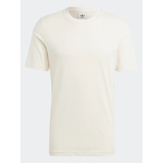 T-shirt męski beżowy Adidas z krótkimi rękawami