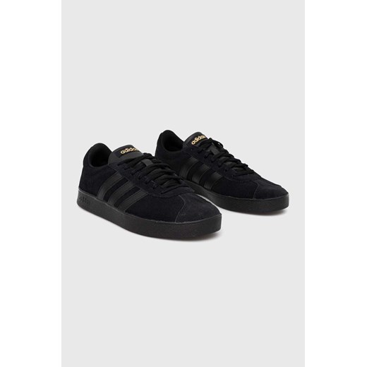Trampki męskie czarne Adidas sportowe jesienne sznurowane