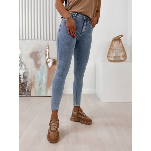 spodnie bergo jeansowe s/36 ze sklepu UBRA w kategorii Jeansy damskie - zdjęcie 157529748