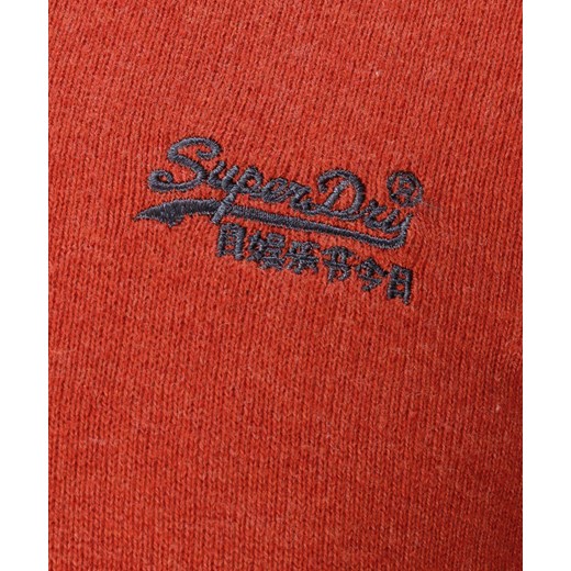 SWETER MĘSKI SUPERDRY ORANGE LABEL VEE SLIM RED Superdry S promocja DRESSU