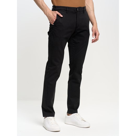 Spodnie chinosy męskie czarne Erhat 907 ze sklepu Big Star w kategorii Spodnie męskie - zdjęcie 157537965