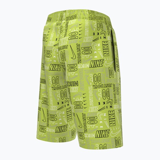 Szorty kąpielowe dziecięce Nike Logo Mashup 8" Volley zielone NESSC791 Nike 120-134 (XS) sportano.pl okazyjna cena