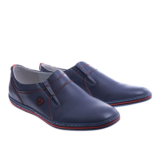 Półbuty męskie Pantofelek24 eleganckie bez zapięcia