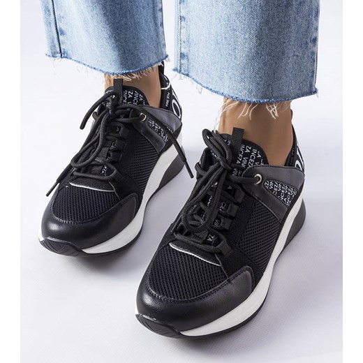 Czarno-białe sneakersy Vinceza ze sklepu gemre w kategorii Buty sportowe damskie - zdjęcie 157578086