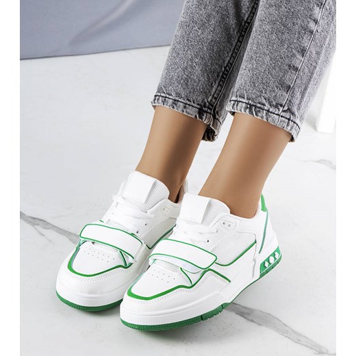 Zielone sneakersy damskie Kadie ze sklepu gemre w kategorii Buty sportowe damskie - zdjęcie 157582778