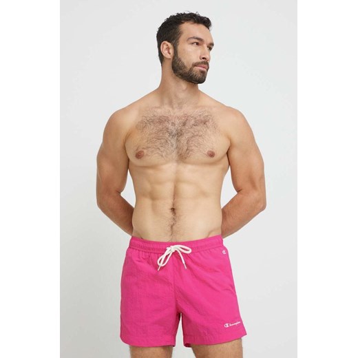 Champion szorty kąpielowe kolor różowy ze sklepu ANSWEAR.com w kategorii Kąpielówki - zdjęcie 157588157