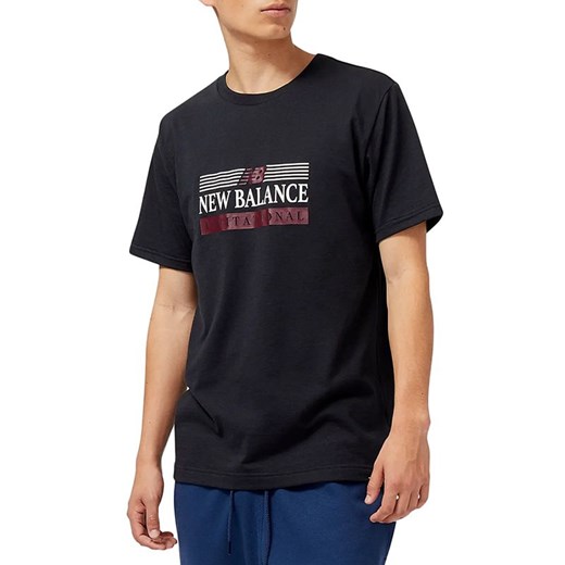 Koszulka New Balance MT31906BK - czarna ze sklepu streetstyle24.pl w kategorii T-shirty męskie - zdjęcie 157603046