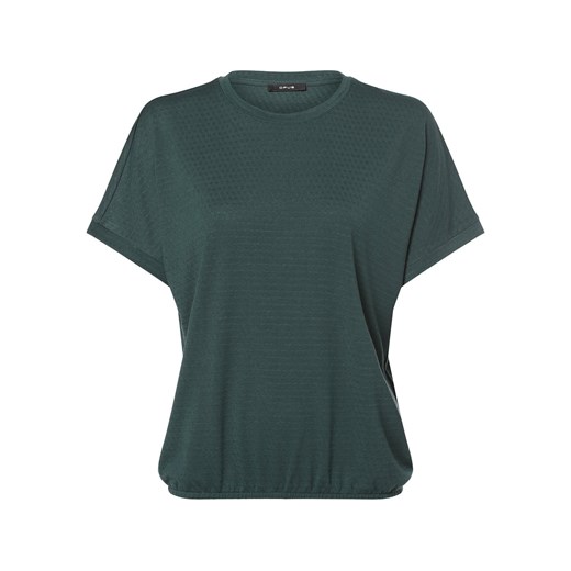 Opus T-shirt damski Kobiety wiskoza petrol wypukły wzór tkaniny ze sklepu vangraaf w kategorii Bluzki damskie - zdjęcie 157615548
