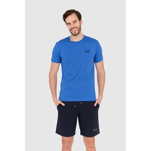 Emporio Armani t-shirt męski niebieski casual 