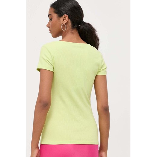 Guess t-shirt damski kolor zielony Guess XS ANSWEAR.com