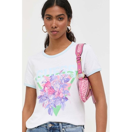 Guess t-shirt bawełniany kolor biały Guess XL ANSWEAR.com