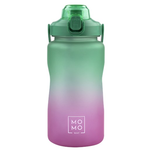 Butelka na wodę 1.5L zielono-różowa | BPA free ze sklepu Sklep SOXO w kategorii Bidony i butelki - zdjęcie 157633788